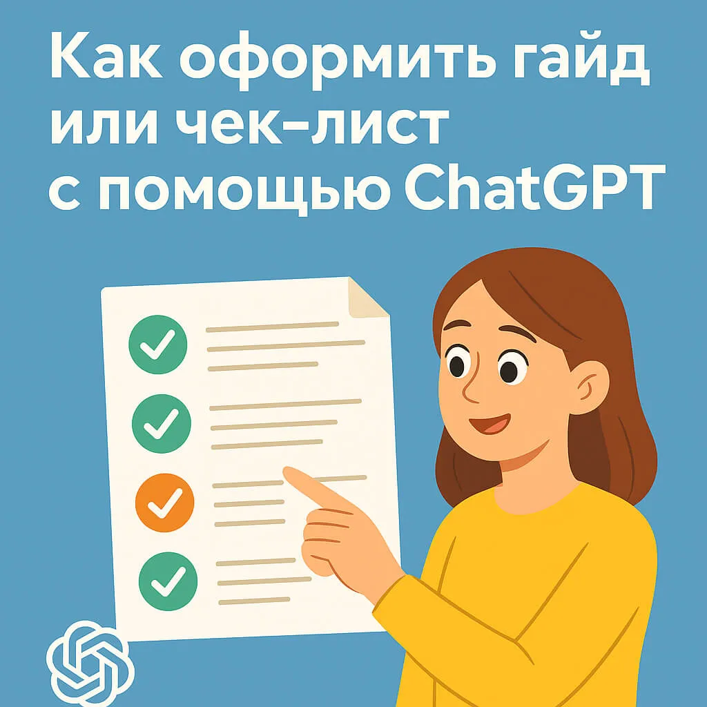 Как оформить гайд или чек-лист с помощью ChatGPT — инструкция для начинающих и экспертов